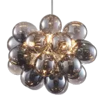 Modern Bubbles Chandelier smoked glass Balls