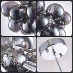 Modern Bubbles Chandelier smoked glass Balls