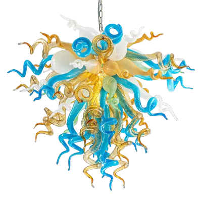 Murano Glass Light Pendant Chihuly Style Chandelier  (Multi Colors)  01