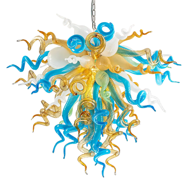 Murano Glass Light Pendant Chihuly Style Chandelier  (Multi Colors) 