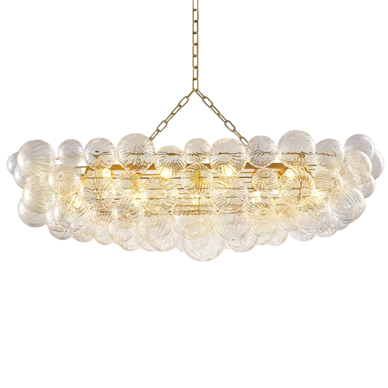 Bubbles Chandelier Dining Room Talia Style Long Bubble Chandelier