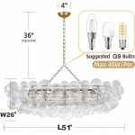 Bubbles Chandelier Dining Room Talia Style Long Bubble Chandelier
