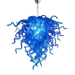 Murano Glass Light Pendant Chihuly Style Chandelier (Blue)