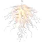 Chihuly Style Chandelier Blown Glass Light Fixtures (White)