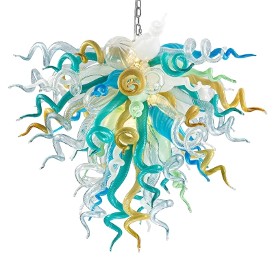 Chihuly Style Chandelier Murano Glass Light Pendant (Multi Color) 01