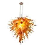 Hand Murano Blown Glass Chandelier(Amber, Coffee, Copper, Red and Clear)