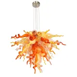 Murano Glass Chihuly Style Chandelier(Amber, Beige, Copper, Red and Clear)