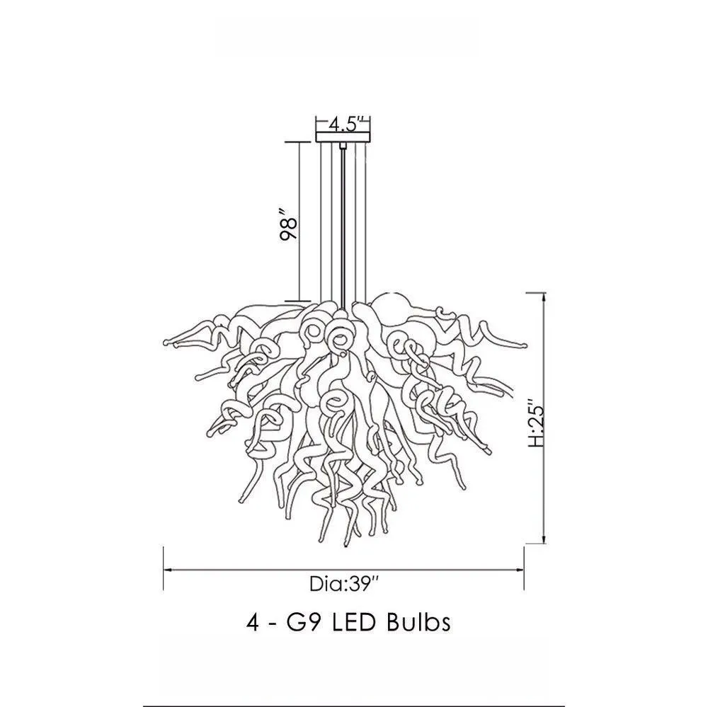 Chihuly Style Chandelier
