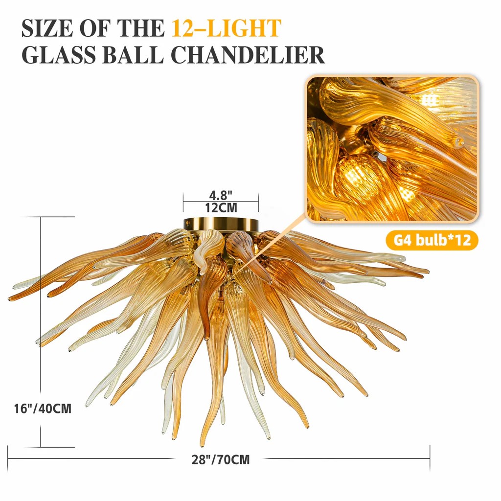 Chihuly Style Ceiling Lamp