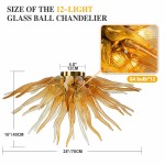 Chihuly Style Ceiling Lamp