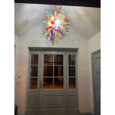 Chihuly Glass Chandelier Hand Blown Glass Chandelier (Multi Colors) 02