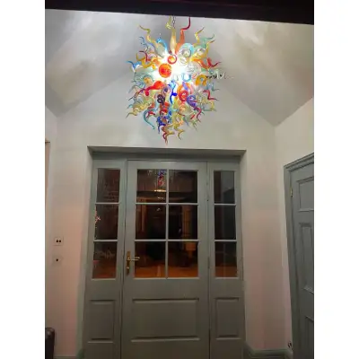 Chihuly Glass Chandelier Hand Blown Glass Chandelier (Multi Colors) 02
