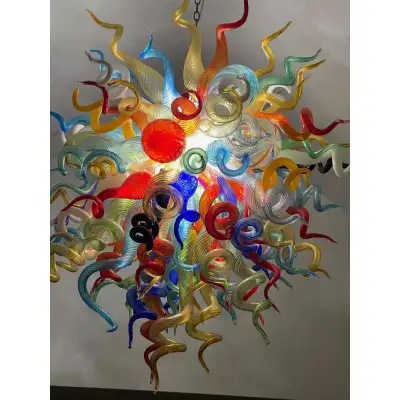 Chihuly Glass Chandelier Hand Blown Glass Chandelier (Multi Colors) 01