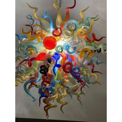 Chihuly Glass Chandelier Hand Blown Glass Chandelier (Multi Colors) 01