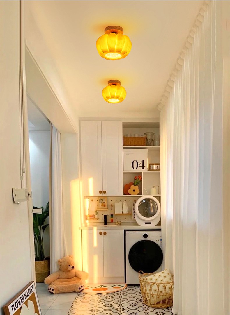 Halloween Jack-o'-lantern ceiling lights