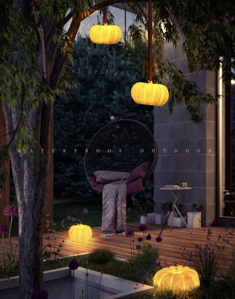 Halloween Jack-o'-lantern Portable Outdoor Lights 