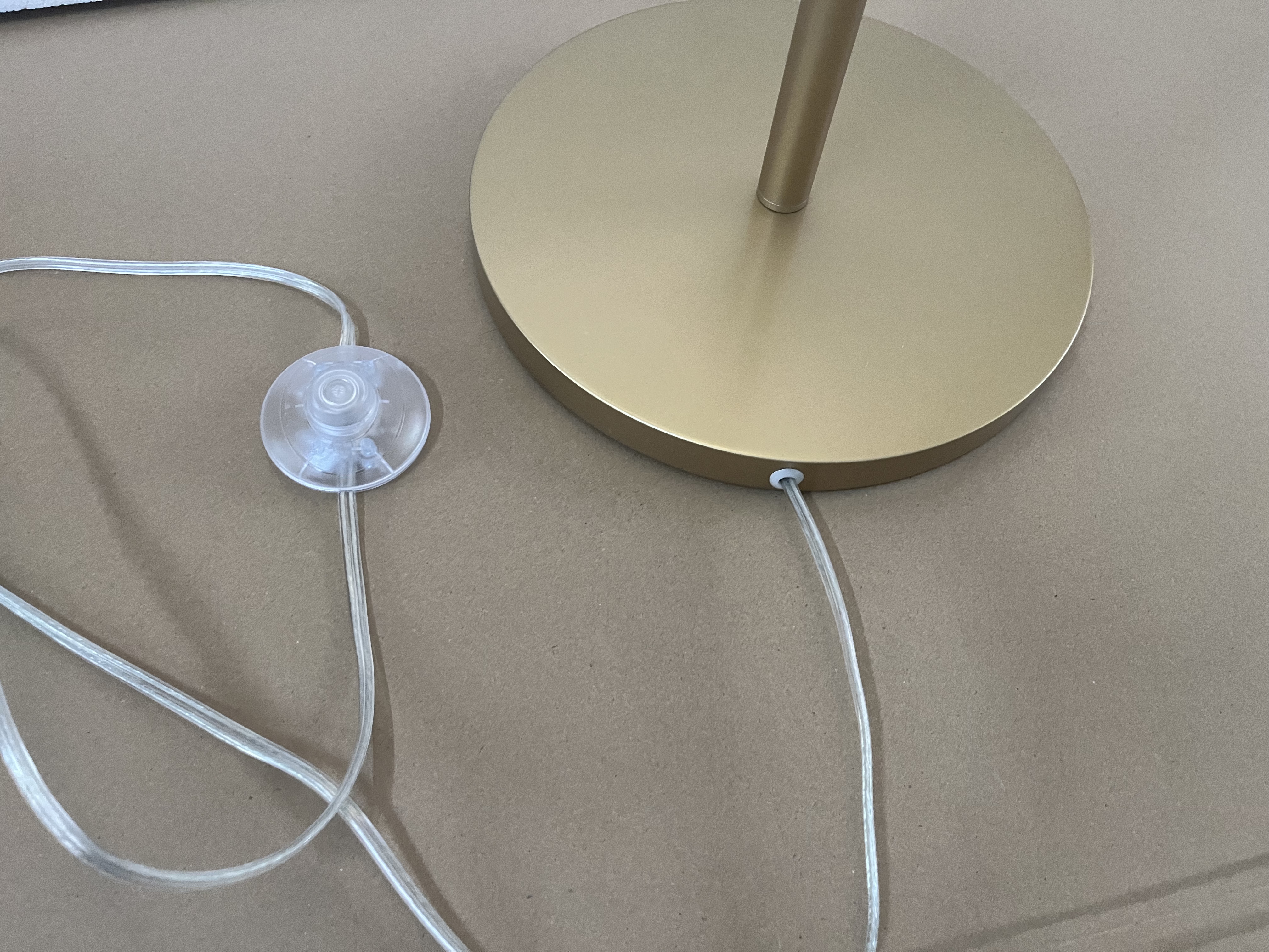 Chihuly Style Floor Lamp (Gold-to-Clear Gradient Glass)