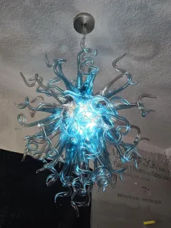 Chihuly Style Chandeliers Hand Blown Glass Chandelier(Blue) review Luis Lozoya