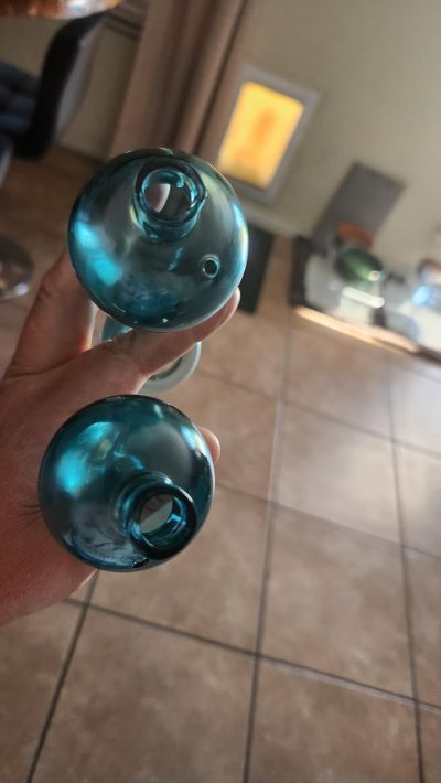 Chihuly Style Chandelier (Blue And Clear) review Nancy Smeltzer 00