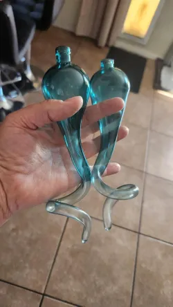 Chihuly Style Chandelier (Blue And Clear) review Nancy Smeltzer 02