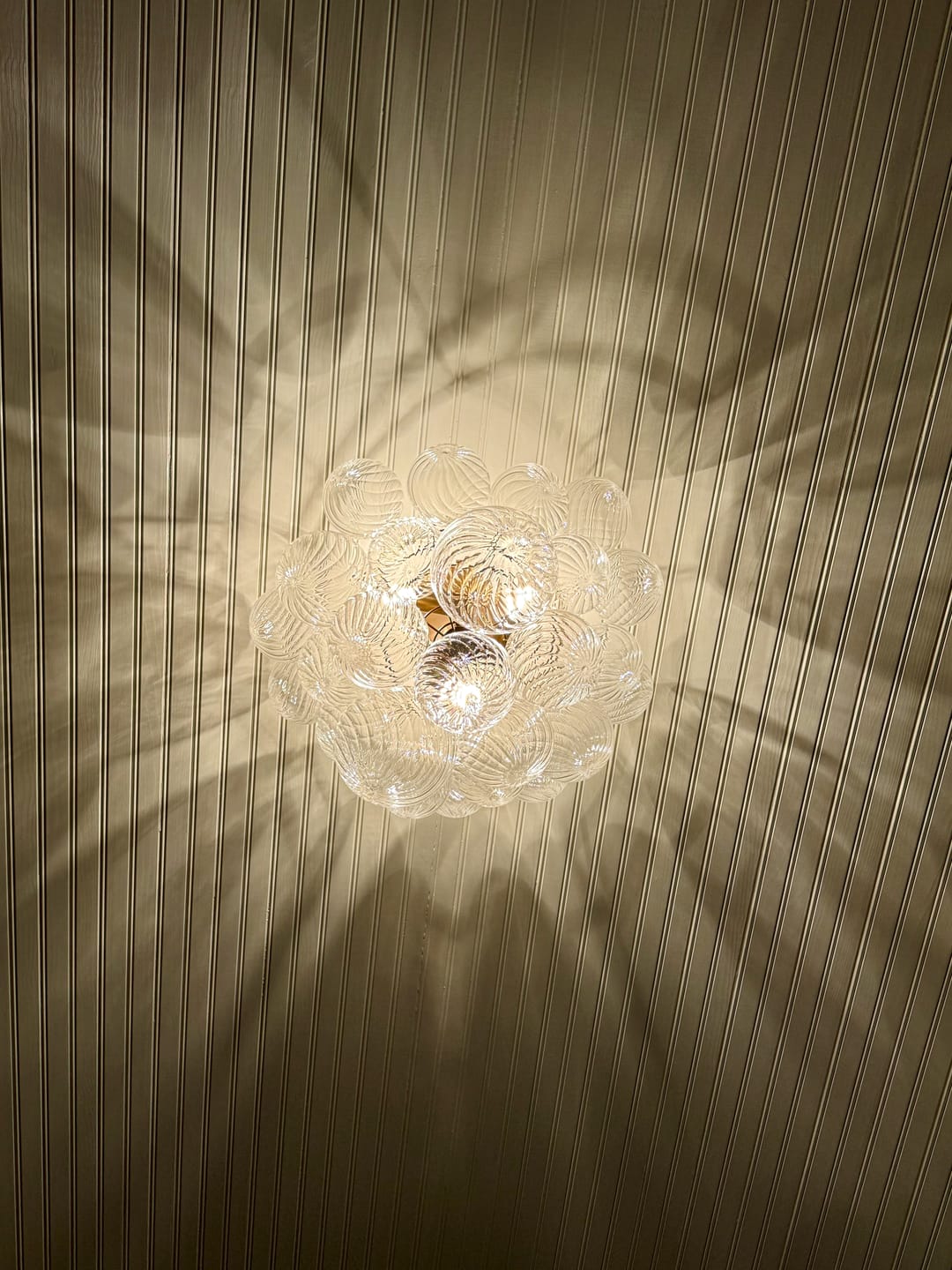 Bubble Glass Ceiling Light Talia Style Brass Finish review Andy