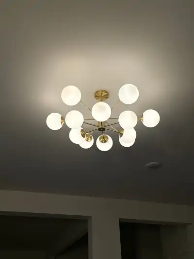 Mid Century Sputnik Glass Globe Bubble Branch Chandelier review Amy Havis