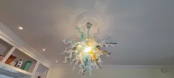 Chihuly Style Chandelier Hand Blown Glass Chandelier(Multi Colors) review Margie stewart 