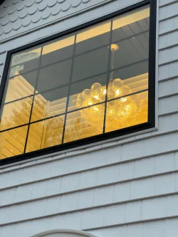 Modern Glass Bubbles Chandelier Talia Style Ribbed Clear Glass Ball review Fredericksen 01
