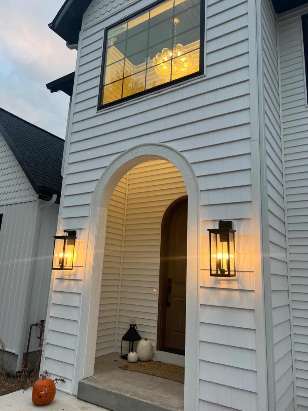 Modern Glass Bubbles Chandelier Talia Style Ribbed Clear Glass Ball review Fredericksen 01