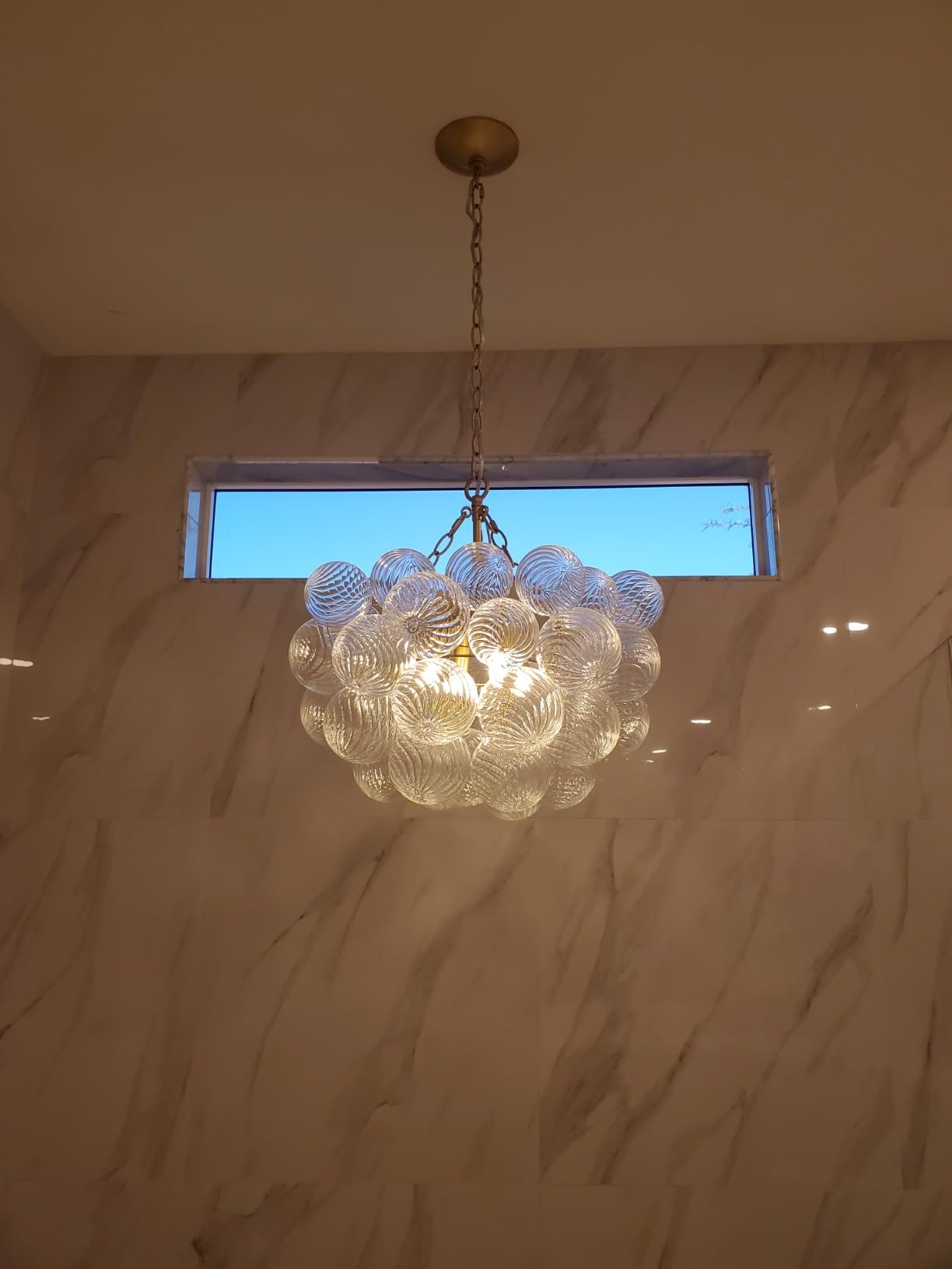 Bubble Glass Ceiling Light Talia Style Small Size review villa_pocket 00