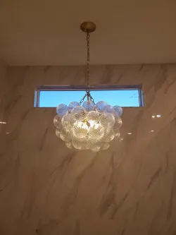Bubble Glass Ceiling Light Talia Style Small Size review villa_pocket 01
