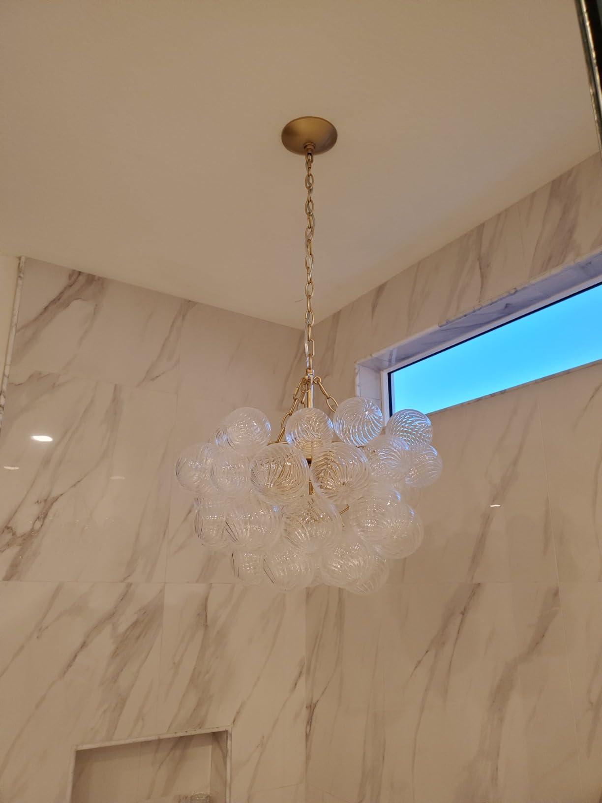 Bubble Glass Ceiling Light Talia Style Small Size review villa_pocket 01
