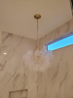 Bubble Glass Ceiling Light Talia Style Small Size review villa_pocket 02