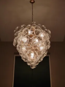 Glass Bubble Light Fixture Big Bubble Chandelier review  kflett 01