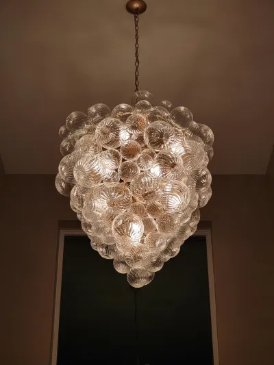 Glass Bubble Light Fixture Big Bubble Chandelier review kflett 00