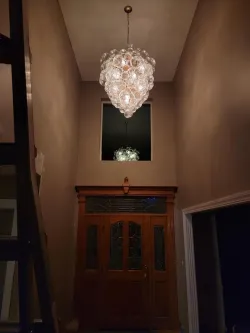 Glass Bubble Light Fixture Big Bubble Chandelier review  kflett 02