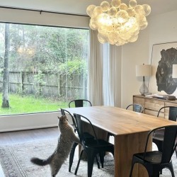 Bubble Glass Ceiling Light Talia Style Small Size review Lina