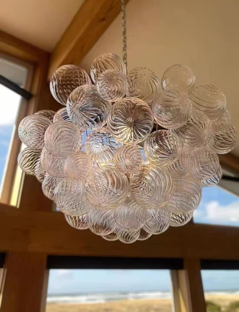 Bubble Glass Ceiling Light Talia Style Small Size review Lunacy
