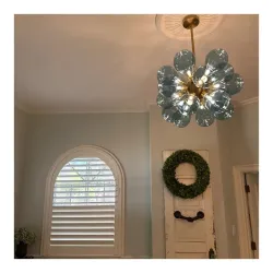 Glass Bubble Chandelier Cluster Style Blue Color review Nancy