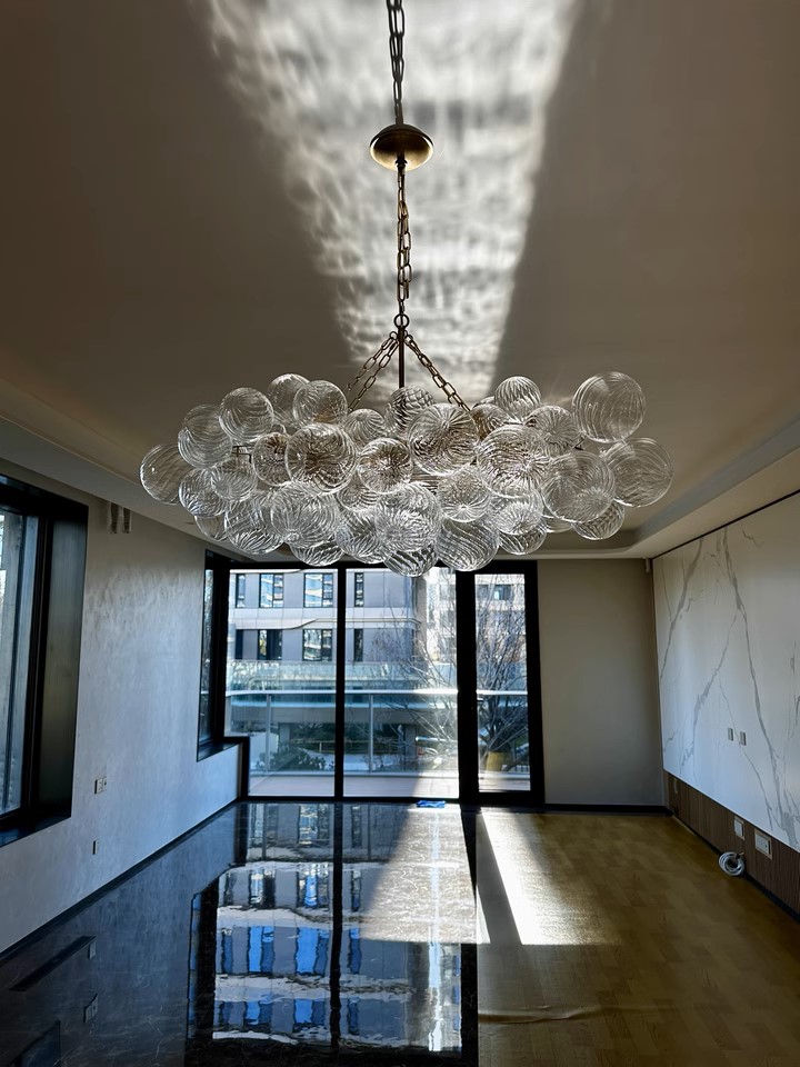 Bubbles Chandelier Dining Room Talia Style Long Bubble Chandelier review Diana 00
