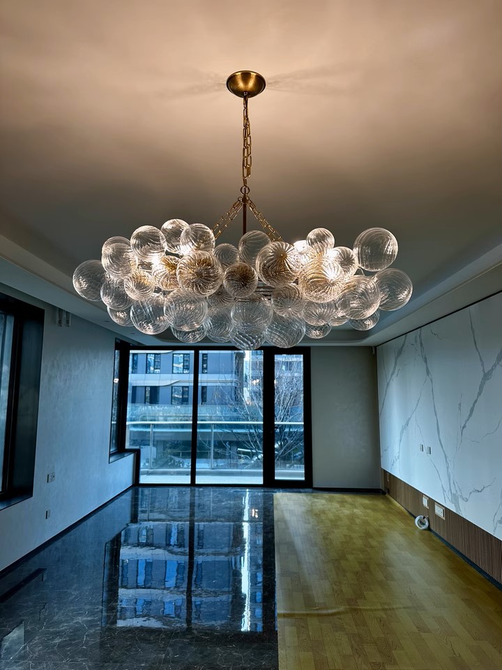 Bubbles Chandelier Dining Room Talia Style Long Bubble Chandelier review Diana 01