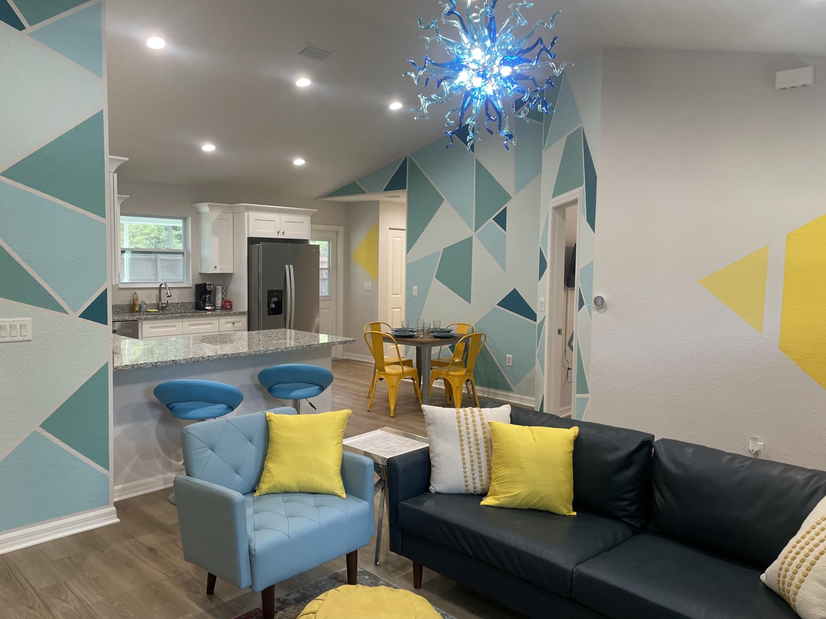 Chihuly Style Chandeliers Sputnik Pendant Light (Light Azure And Blue ) review Jason Allison