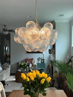 Bubble Glass Ceiling Light Talia Style Small Size review Alisha Jackson