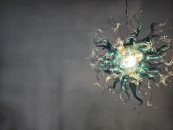 Chihuly Style Chandeliers Hand Blown Glass Chandelier(Blue) review rachel 01