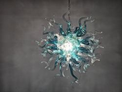 Chihuly Style Chandeliers(Blue to Clear Ombré)(3 Size) review rachel 02