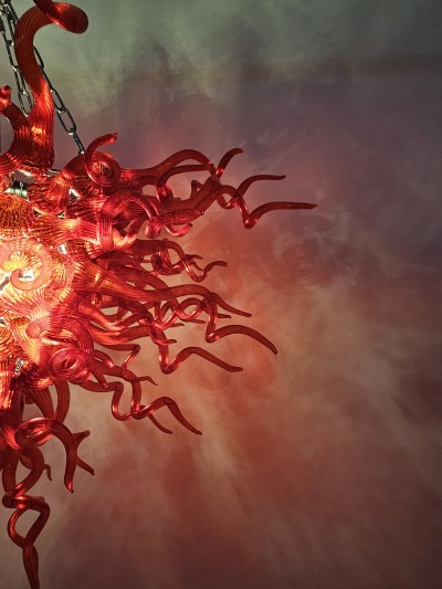 Chihuly Style Chandelier Hand Blown Glass Chandelier (Dark Red)  review Jason 00