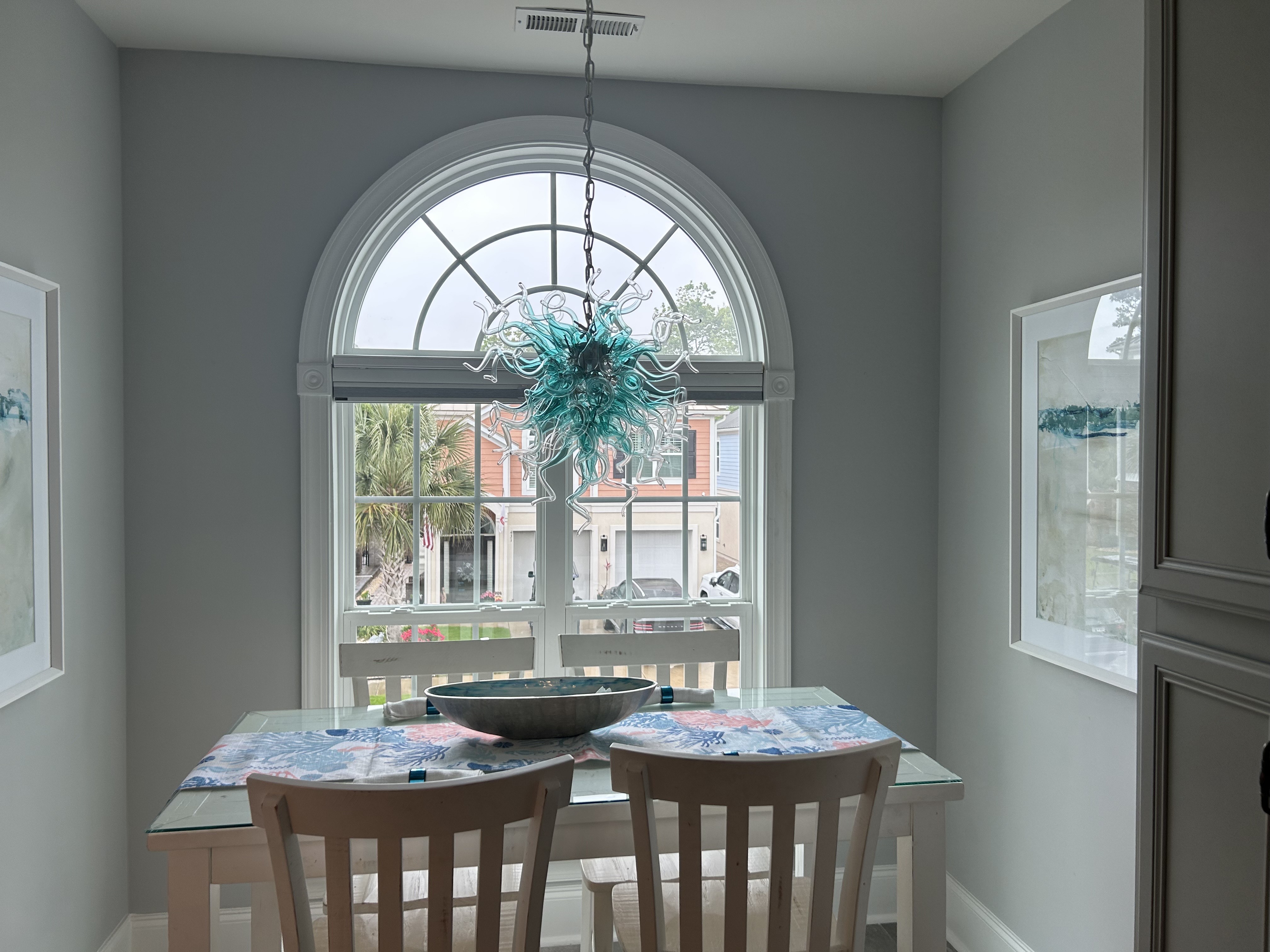 Chihuly Style Chandeliers(Blue to Clear Ombré)(3 Size) review Jason 02