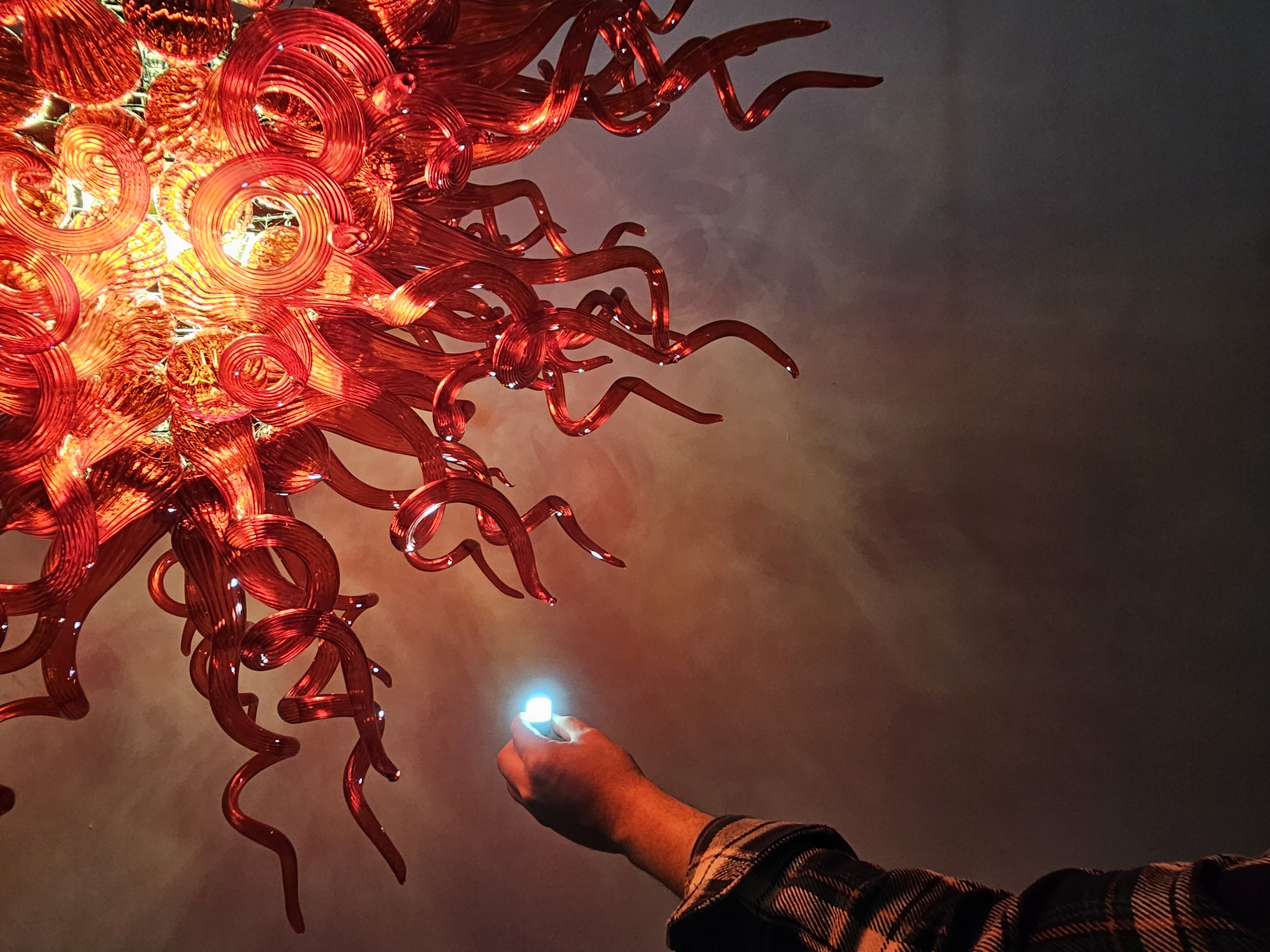 Chihuly Style Chandelier Hand Blown Glass Chandelier (Dark Red)  review Jason 00