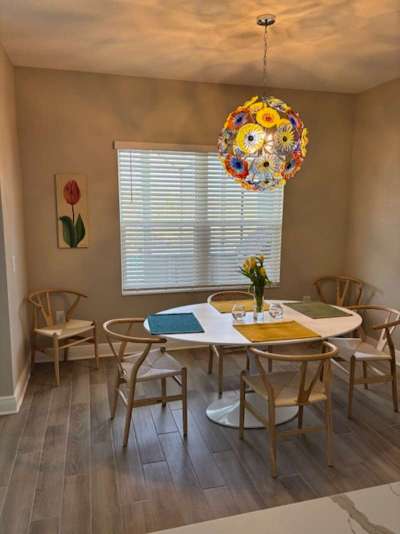Murano Ceiling Light Blown Glass Plates Chandelier (Multi Colors) review Ricardo 00