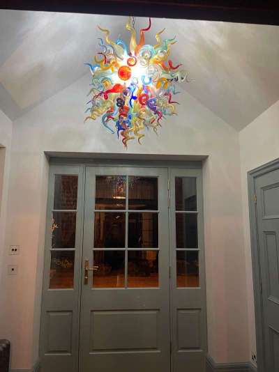 Chihuly Glass Chandelier Hand Blown Glass Chandelier (Multi Colors) review Jasmijn 01